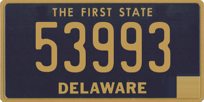 DE license plate 53993