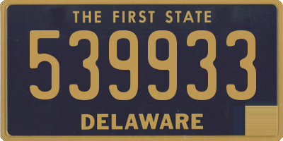 DE license plate 539933
