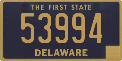 DE license plate 53994