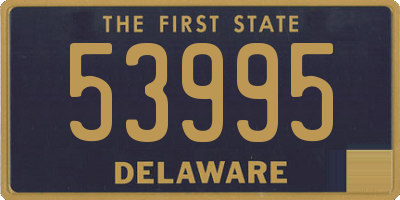 DE license plate 53995