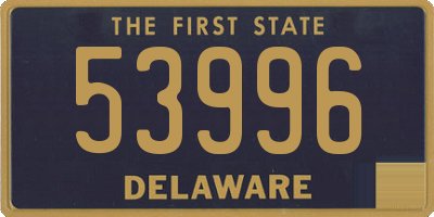 DE license plate 53996