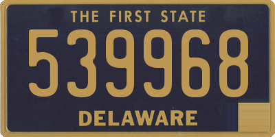 DE license plate 539968