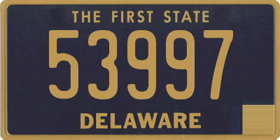 DE license plate 53997