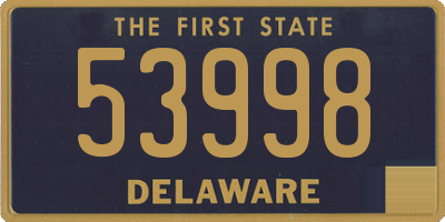 DE license plate 53998