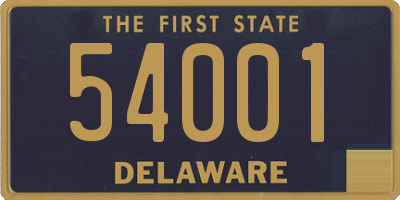 DE license plate 54001