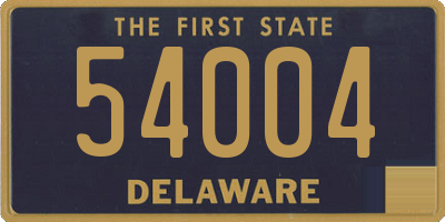 DE license plate 54004