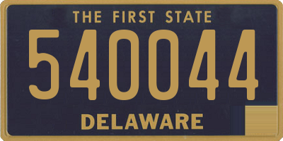 DE license plate 540044