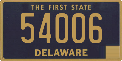 DE license plate 54006