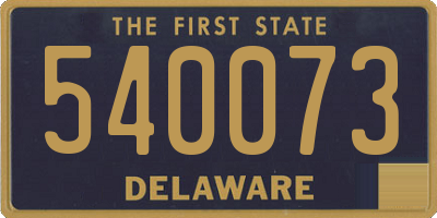 DE license plate 540073
