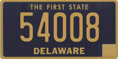 DE license plate 54008