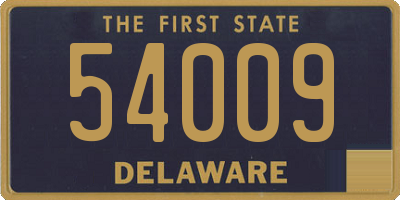 DE license plate 54009