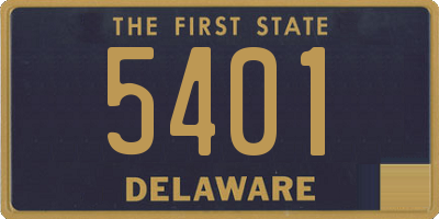 DE license plate 5401