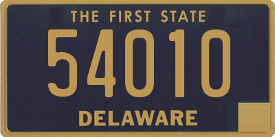 DE license plate 54010