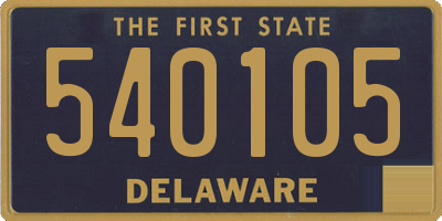 DE license plate 540105