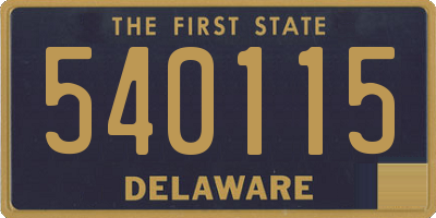 DE license plate 540115