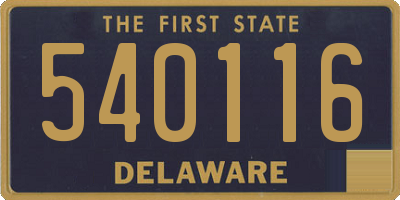DE license plate 540116