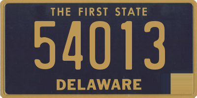 DE license plate 54013