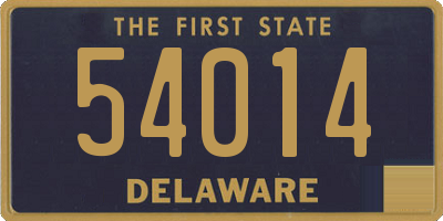 DE license plate 54014