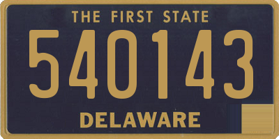 DE license plate 540143