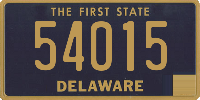 DE license plate 54015