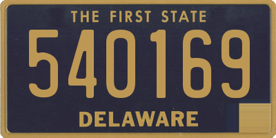 DE license plate 540169
