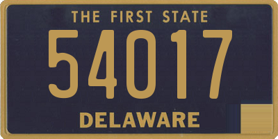 DE license plate 54017
