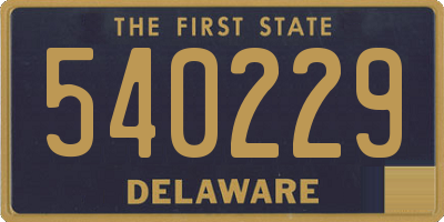 DE license plate 540229