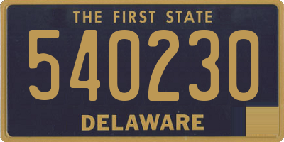 DE license plate 540230