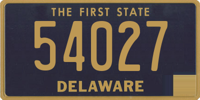 DE license plate 54027