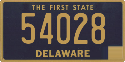 DE license plate 54028