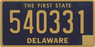 DE license plate 540331