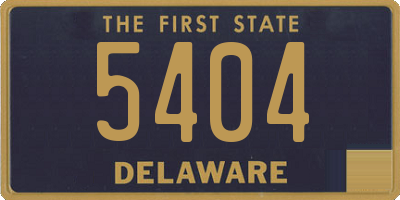 DE license plate 5404