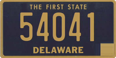 DE license plate 54041