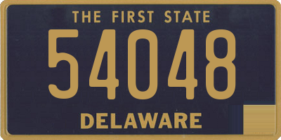 DE license plate 54048