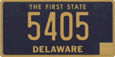 DE license plate 5405