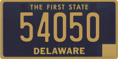DE license plate 54050