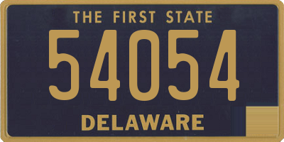 DE license plate 54054
