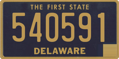 DE license plate 540591