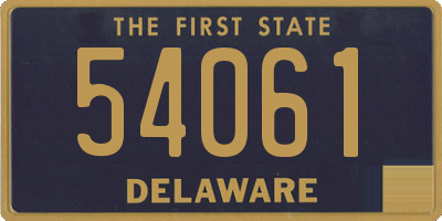 DE license plate 54061