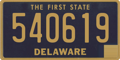 DE license plate 540619