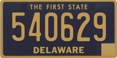 DE license plate 540629