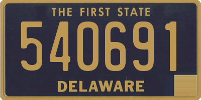 DE license plate 540691