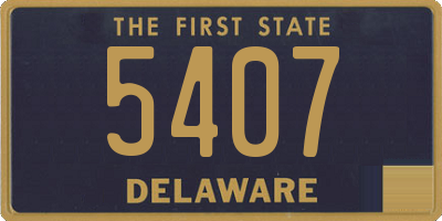 DE license plate 5407