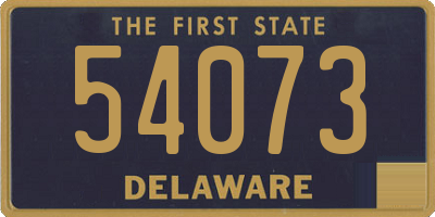 DE license plate 54073