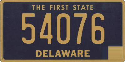 DE license plate 54076