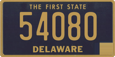 DE license plate 54080