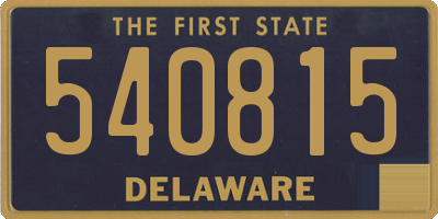 DE license plate 540815