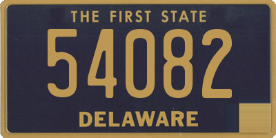 DE license plate 54082