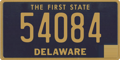 DE license plate 54084