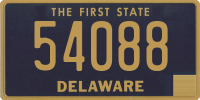 DE license plate 54088